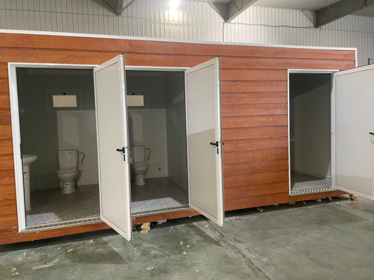 baños prefabricados transportables para camping